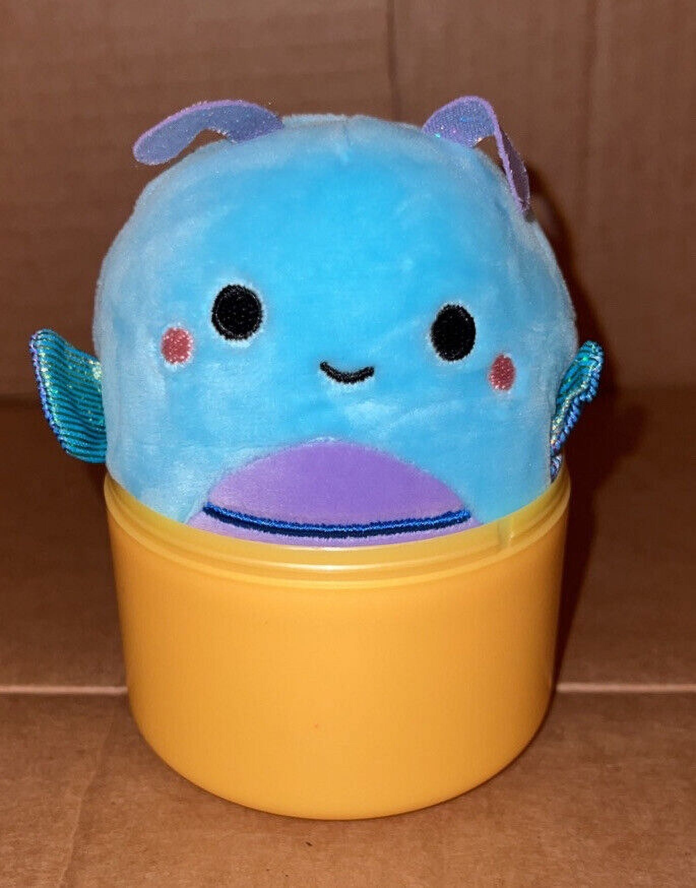 Squishmallow 3.5” BLUE BUTTERFLY plush BLIND BOX CAPSULE OPENED