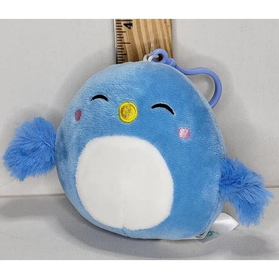 Squishmallow 3.5" Bebe Bluebird Soft Winged Plush Clip