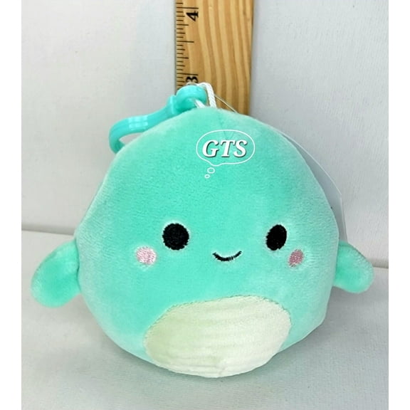 Squishmallow 3.5" Nessie Lochness Monster Soft Teal Deep Water Plush Clip
