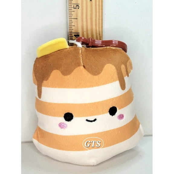 Squishmallow 3.5" Rayen Pancake Stack Soft Breakfast Plush Clip