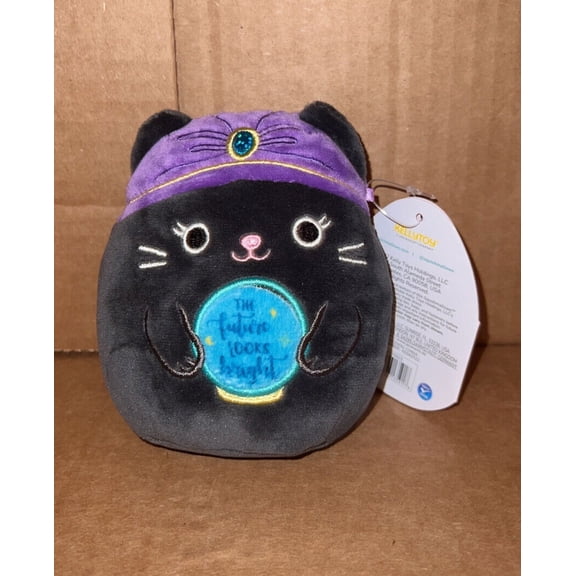 Squishmallow 4.5 Bly Psychic Black Cat Halloween