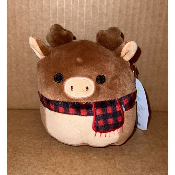 Squishmallow 4.5" RUBY the MOOSE WITH SCARF HOLIDAY