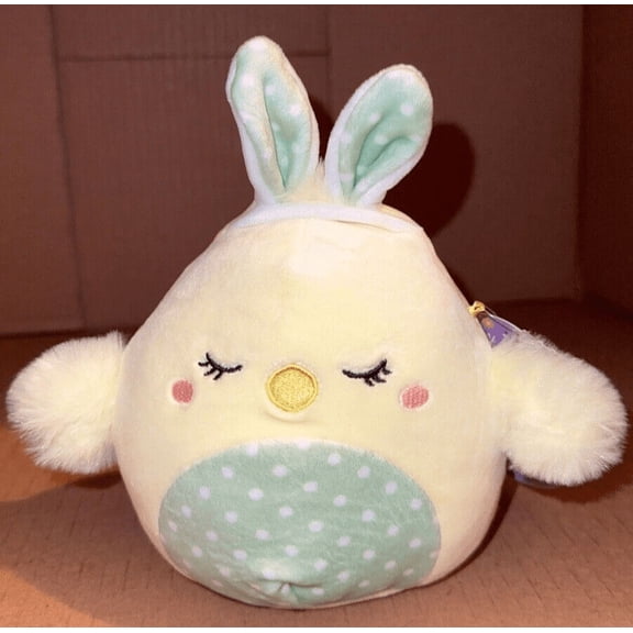 Squishmallow 5" Aimee The Chick W/Bunny Ears EASTER