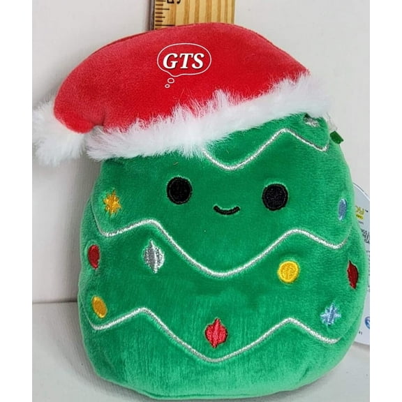 Squishmallow 5" Carol Christmas Tree Soft Green Hat Plush