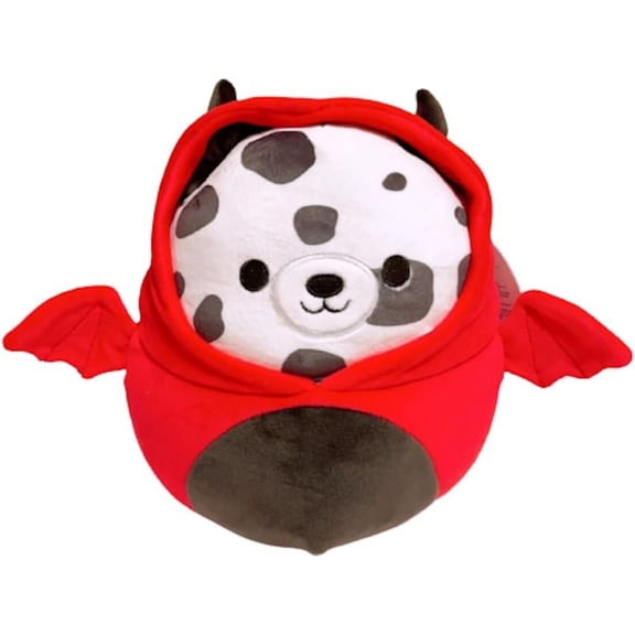 Squishmallow 5" Dustin Dalmatian Dog in Dante Devil Hoodie Mini Halloween Plush