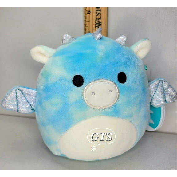 Squishmallow 5" Keith Dragon Soft Blue Tie Dye Mystical Plush
