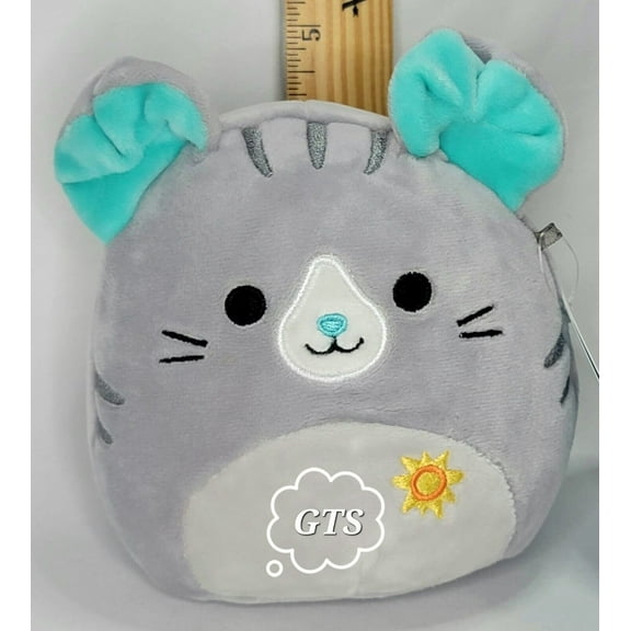 Squishmallow 5" Selly Scottish Cat Soft Gray Teal Sunshine Plush