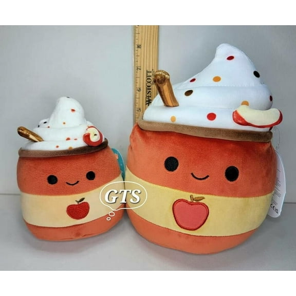 Squishmallow 5 and 7.5" Mead Apple Cider Pair 2 PC Harvest Wassail Plush B