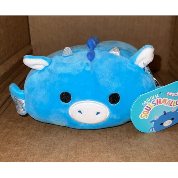 Squishmallow 6" Devin The Blue Dragon mini stackable PLUSH