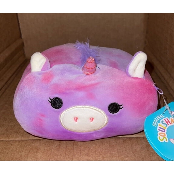 Squishmallow 6" Mini Stackable Lola The Tye Dye Unicorn PLUSH