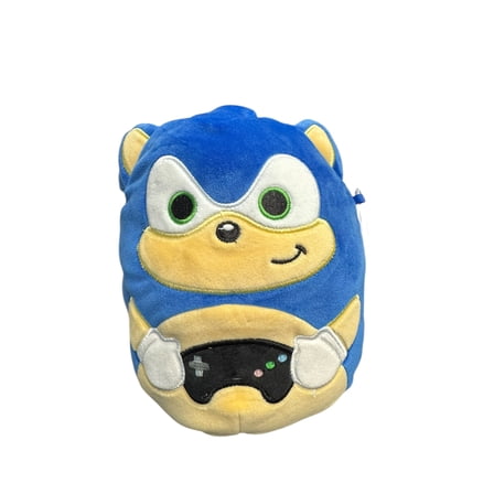 Squishmallow 7 Inch Sonic the Hedgehog Gamer - Sonic - Blue Plush Stuffed Animal