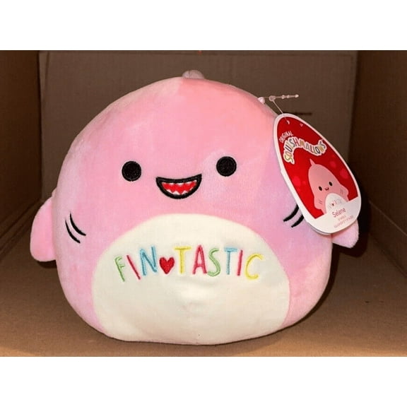 Squishmallow 7" Selene The Pink Shark ValentineS PLUSH