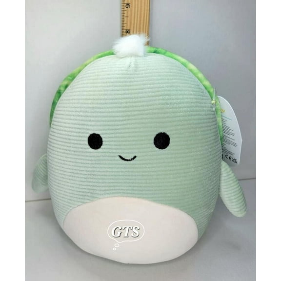 Squishmallow 8" Barnes Sea Turtle Soft Mint Corduroy Tie Dye Sea Plush