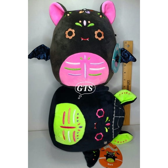 Squishmallow 8" Bart and Dalia Bat 2 PC Plush Day of the Dead BAT
