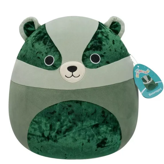 Squishmallow 8" Beauregard Velvet Green Badger Stuffed Plush Animal Toy for Kids