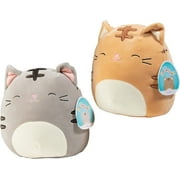 Squishmallow 8" Cats Assorted Single - Receive 1 of 2 Pictured Styles - Cute and Soft Kitty Plush Toy - Official Kellytoy Stuffed Animal