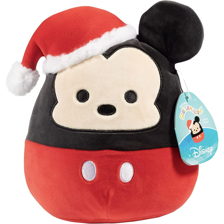 Squishmallow 8 Disney Mickey Mouse with Santa Hat - Christmas Official  Kellytoy - Cute and Soft Holiday Plush Stuffed Animal Toy - Great Gift for