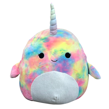 Squishmallow 8 Inch Navina The Narwal Super Soft Stuffed Animal Pillow