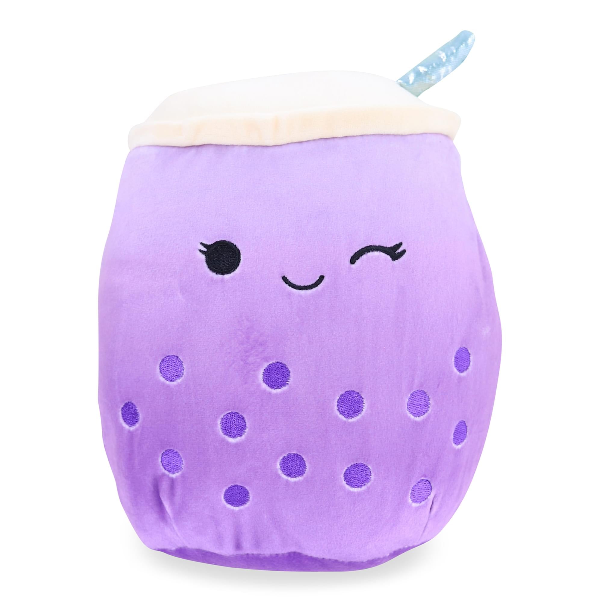 Squishmallow 8 Inch Plush Poplina the Purple Boba Drink
