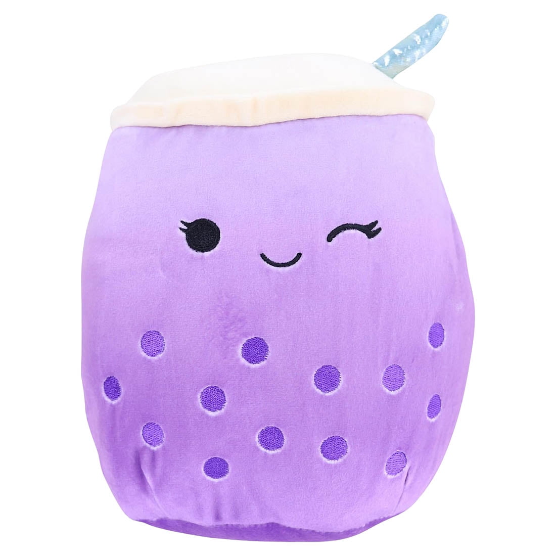 Squishmallow 8 Inch Plush | Poplina the Purple Boba Drink