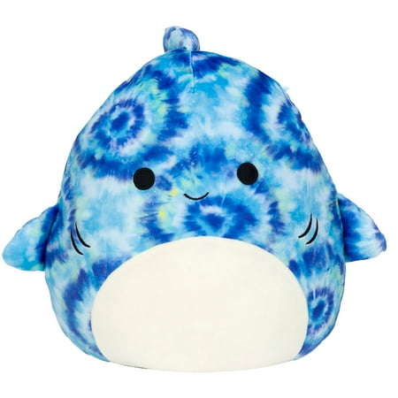 Squishmallows Stuffed Animals & Plush Toys, Luther the Shark, 8"