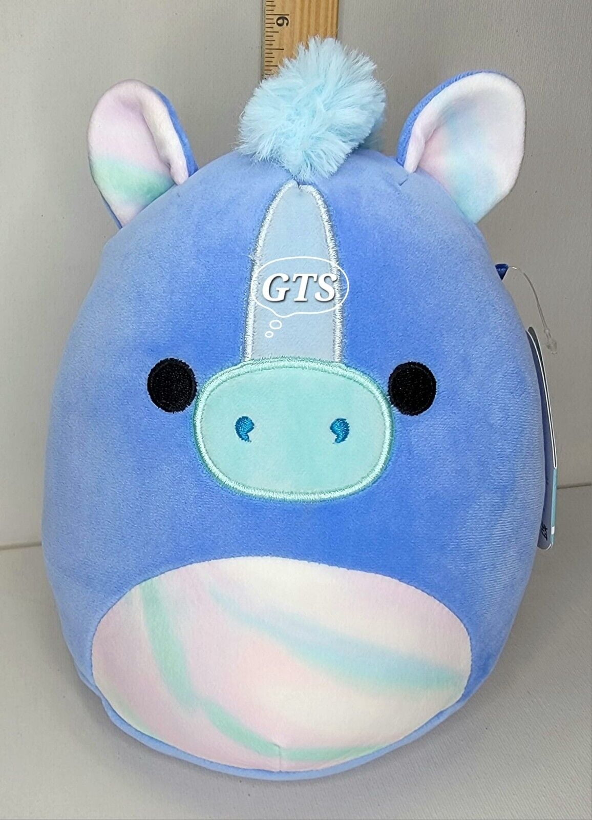 Squishmallow 8" Romano Hippocampus Periwinkle Mythical Horse Fish Plush