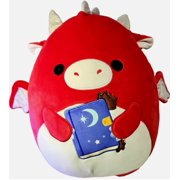Squishmallow - Baiden The Dragon Magic Spell Book Plush 8  Inches Halloween Collectible Soft