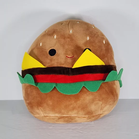 Squishmallow Carl The Cheeseburger 8" Official Kellytoy Plush Soft Squishy NWT