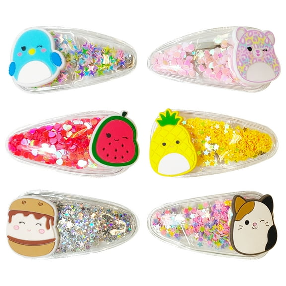 Squishmallow Confetti Unisex Confetti Hair Snaps for Most All Hair Types
