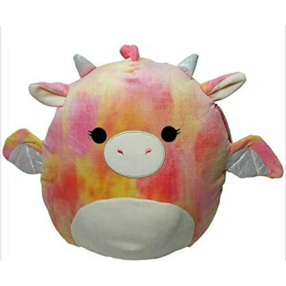 Squishmallow Dragon 16" Celestina Pink Tie-Dyed Plush Stuffed Animal Super Soft Cuddle Pillow
