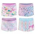 thumbnail image 1 of Squishmallow Girls Boyshort Character Underwear, 4-Pack, Size 4-10, 1 of 9