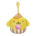 thumbnail image 1 of Squishmallows 3.5" Clip-On Hello Kitty Pompompurin Holding Ice Cream, 1 of 3