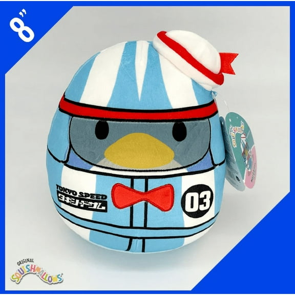 Squishmallow Kellytoy Hello Kitty Sanrio: Tokyo Racer Tuxedosam 8"