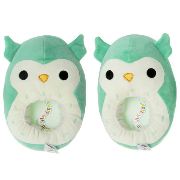 Squishmallow Ladies Dual Sizes Slippers, Turqoise Cream, 5-6