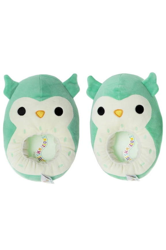 Squishmallow Ladies Dual Sizes Slippers, Turqoise Cream, 5-6