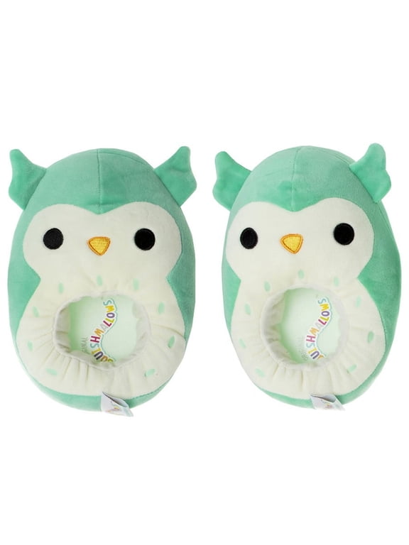 Squishmallow Ladies Dual Sizes Slippers, Turqoise Cream, 7-8