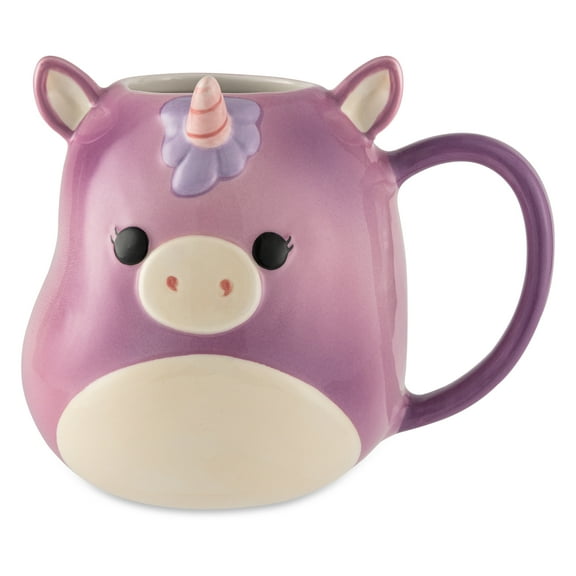 Squishmallow Lola the Unicorn 20 fl oz Ceramic Sculpted Mug