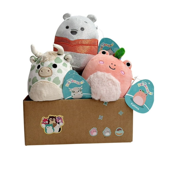 Squishmallow Official Christmas Gift Kellytoy Plush 5" Plush Mystery Box Three Pack - Styles Will Vary in Surprise 5" Plush Box That Includes Three 5" Plush