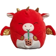 Squishmallow Official Kellytoy Baiden Dragon with Boba Tea 8 Inch Squishy Soft Animals Choose Dragons Bigfoots Unicorns