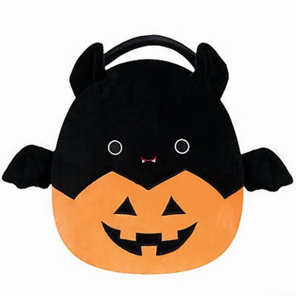 Squishmallow Official Kellytoy Halloween 2022 Squad Squishy Stuffed Plush Toy Animal (Emily Bat Treat Pail)