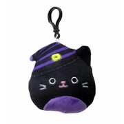 Squishmallow Official Kellytoy Halloween Plush Autumn Cat Witch 3.5 Inch Clip