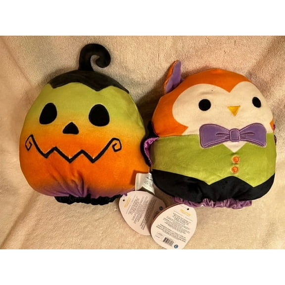 Squishmallow Official Kellytoy Halloween Squad Plush (Johan & Ellette Flip A Mallow