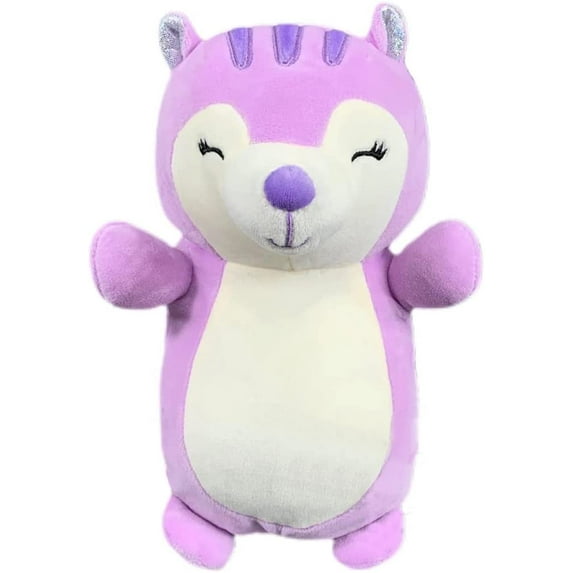 Squishmallow Official Kellytoy Hug Mees Collectible Squishy Soft Plush Animal Pets (Sydnee Squirrel, 10 Inch)