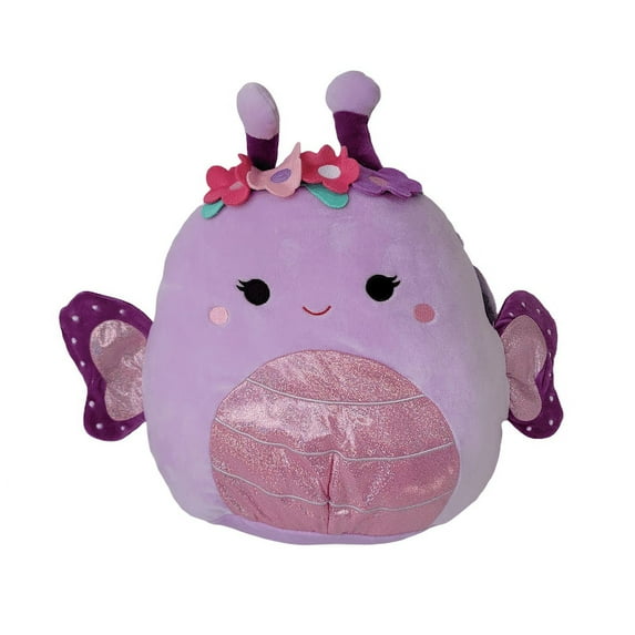 Squishmallow Official Kellytoys 8 Inch Brenda the Butterfly with Floral Headband Ultimate Soft Animal Stuffed Plush Toy