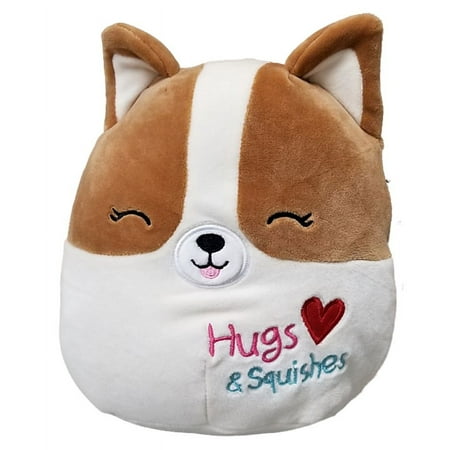 Valentines Squishmallow 8" Regina The Corgi Dog Puppy Cuddly Pillow Plush Animal