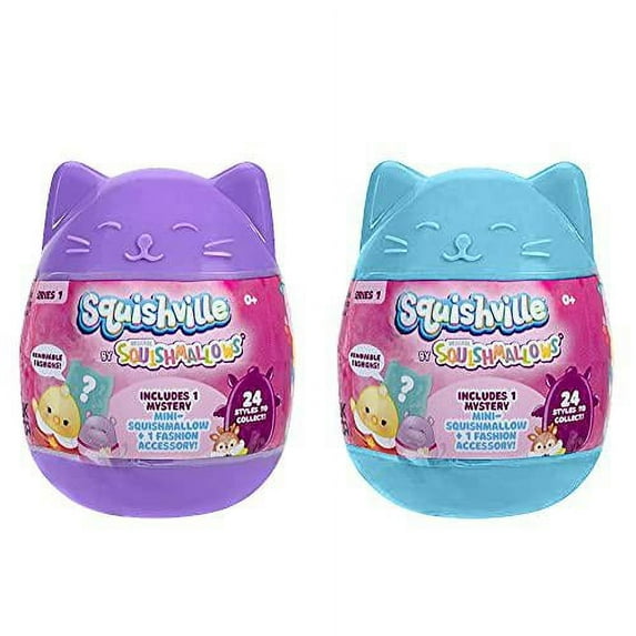 Squishmallow Squishville Mystery Mini Series 1 Plush Assortment Blind Package (2 Pack)