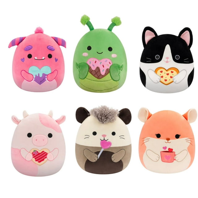 Squishmallow Valentine Squad A 2025 Set of 6 Mini 5" Plush Doll