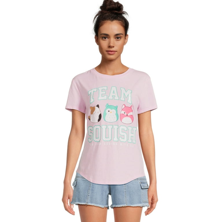 Funny Pink Love Squishmallows Fox Girls Womens T-Shirt Funny Pink Love Squishmallows Fox Girls Womens T-Shirt