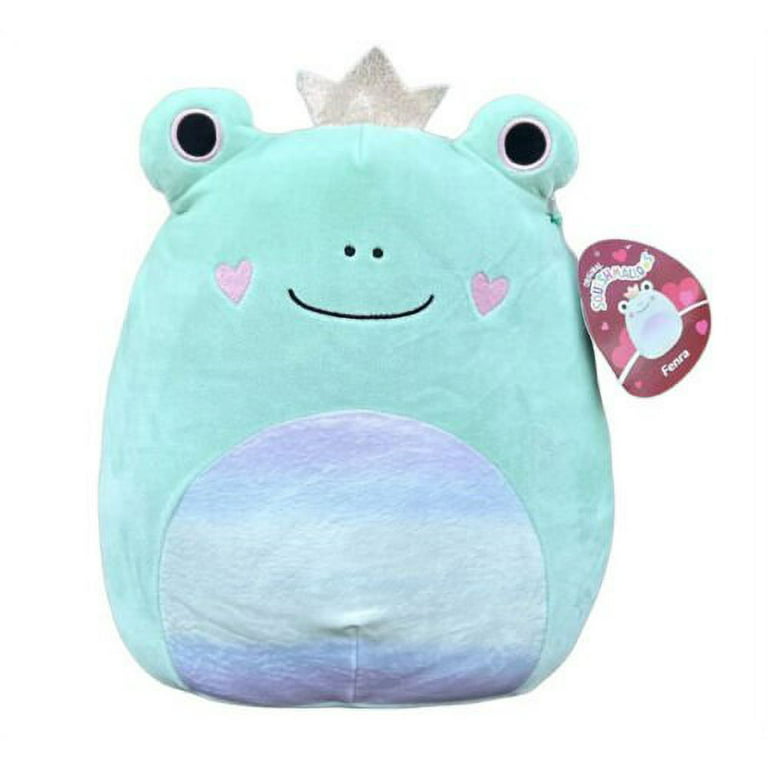 Squishmallows 11 Fenra The Frog with Crown and Heart