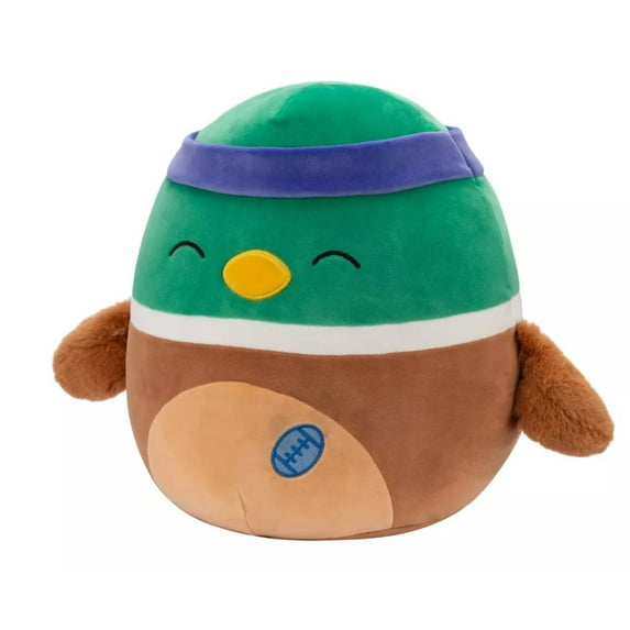 Squishmallows 12" Avery Mallard Duck with Sweatband and Rugby Ball Stuffed Animals & Plush Toys